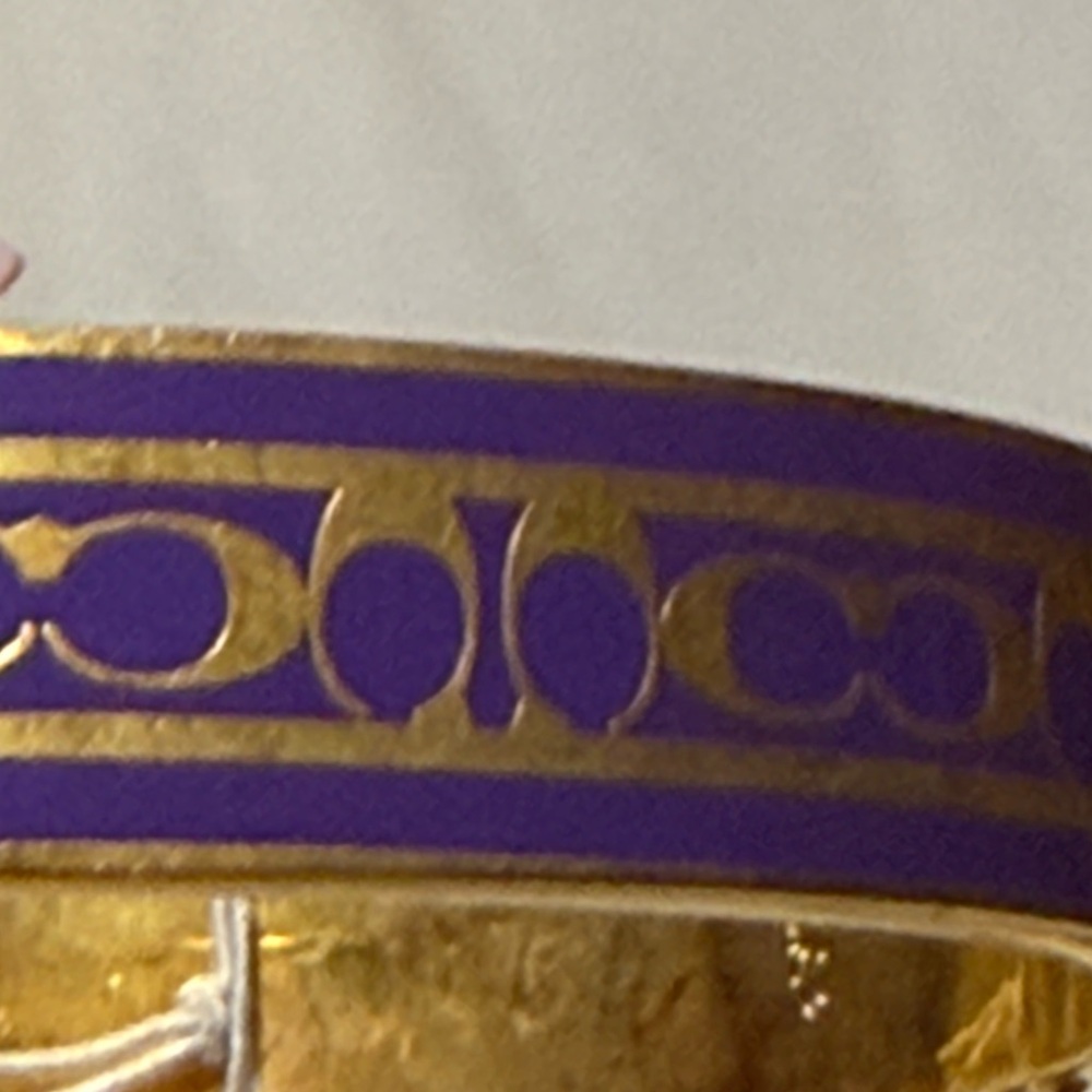 Coach Gold and Purple Women's Bracelet - Picture 3 of 5